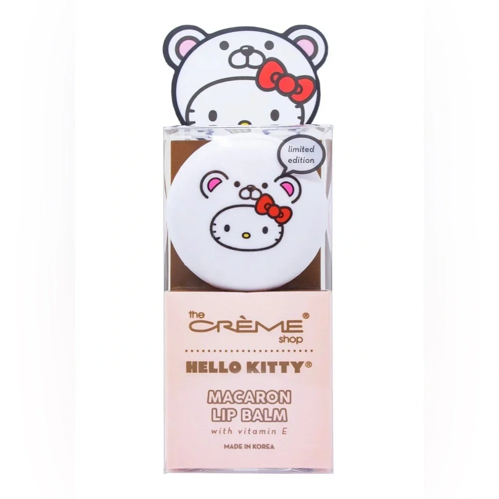 The Crème Shop Sanrio Hello Kitty Macaron Lip Balm-Red Velvet &‎ white chocolate